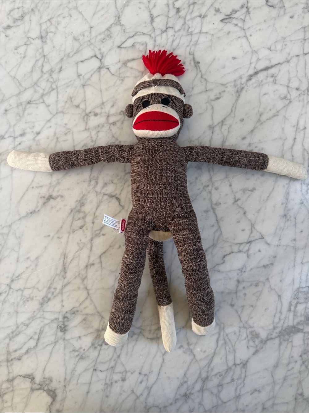 Schylling Monkey Sock Plush Toy 20” - Picture 2 of 8